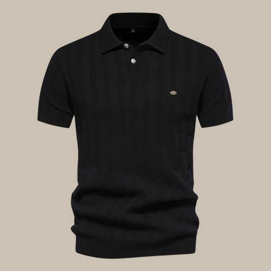 Riccardo | Men’s Structured Button Polo Knit Shirt