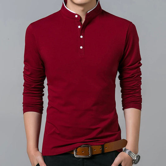 Lorenzo | Men’s Button Placket Long Sleeve Casual Shirt