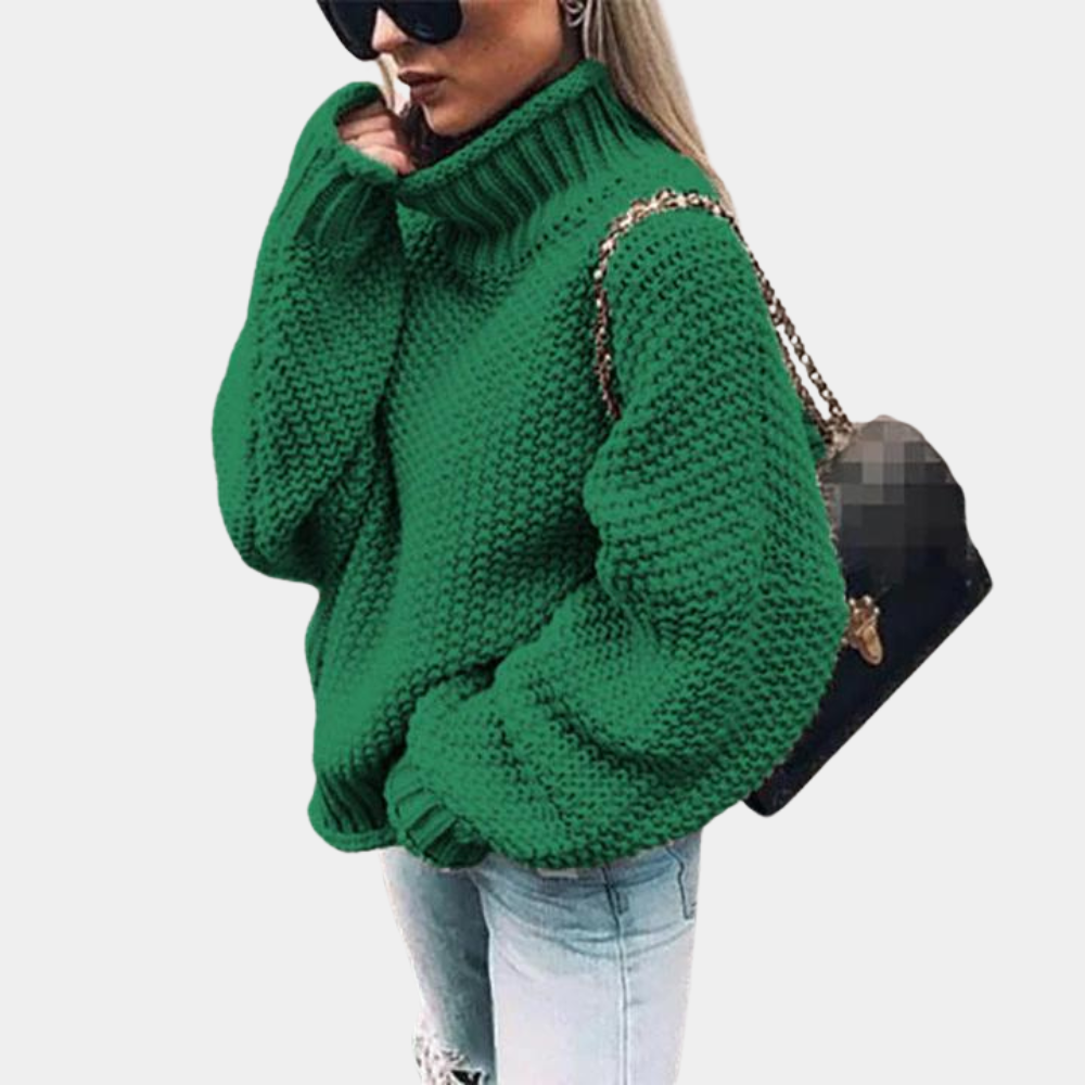 Sienna | Women's Turtleneck Relaxed Winter Sweater