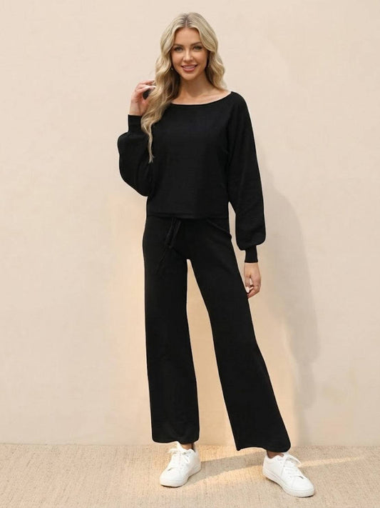 Nunzia | Women's Wide-Leg Cropped Relaxed Pants