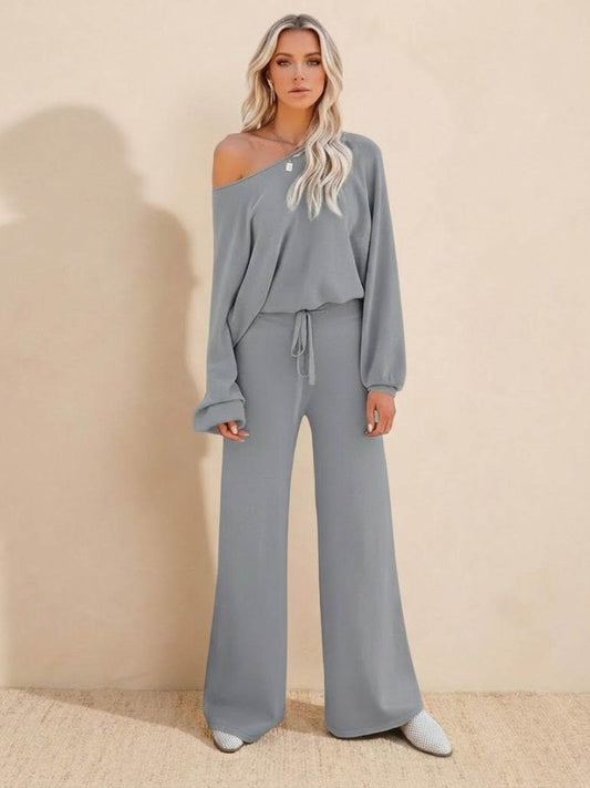 Nunzia | Women's Wide-Leg Cropped Relaxed Pants