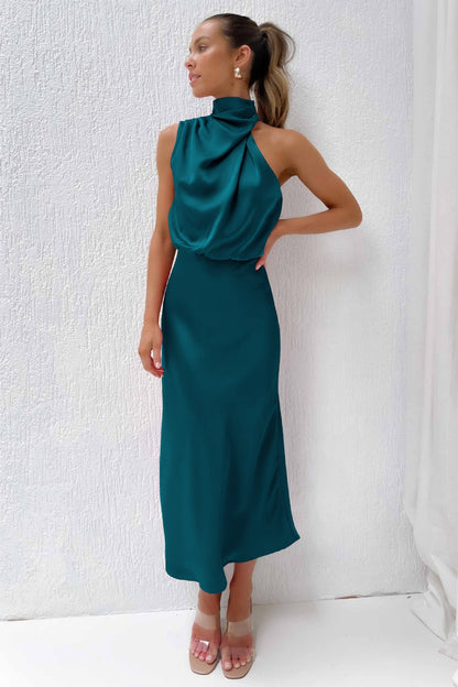 Doris | Women's Chic Halter Neck Evening Dress