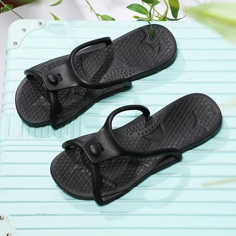 Eva Soft-Soled Slippers for Women Portable Flip-Flops for Travel Trips Home Foldable Design Milanni Fashion