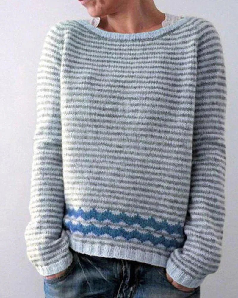 Andrea | Women's-Winter Christmas Sweater with Nordic Pattern
