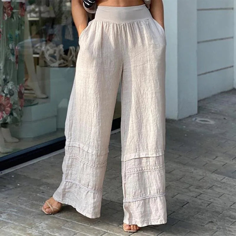 High Waist 2-Piece Set V-Neck Bat Sleeve Crop Top & Flared Pants Women's Elegant Streetwear Milanni Fashion