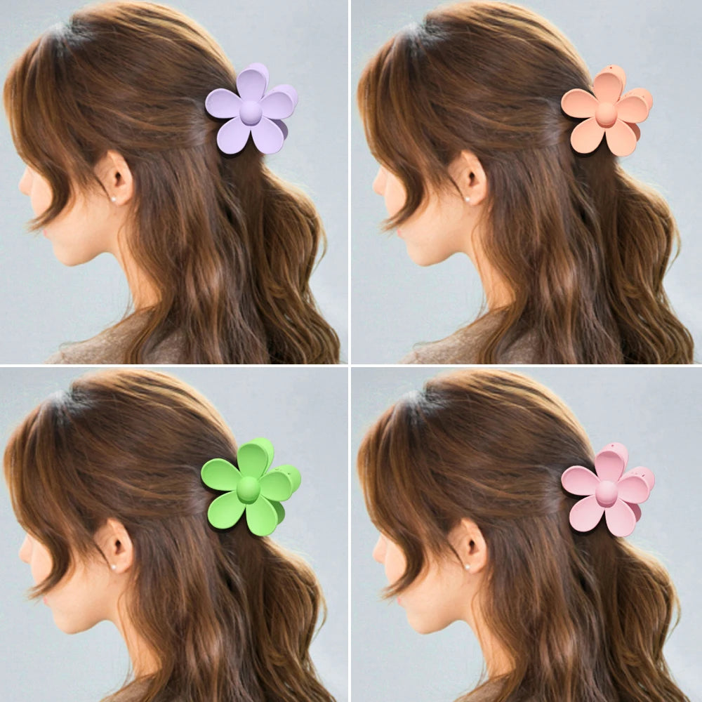 Korea Flower Hair Claw Clips for Women Stylish Hairpin & Bath Barrette Accessory Milanni Fashion