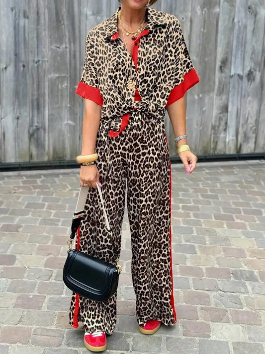 Vera | Women's Leopard Summer Coordinated Set