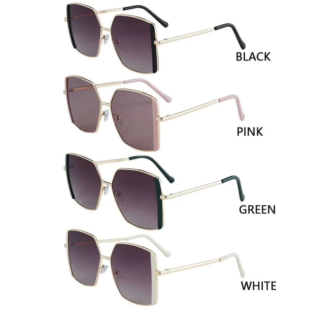 Big Square Shades Sunglasses for Women 2024 Fashion Rimless Sun Glasses  Milanni Fashion   