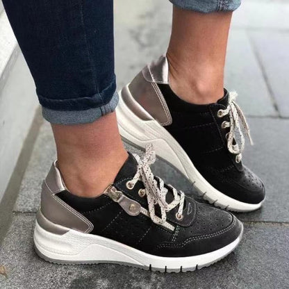 Marie | Women's Casual-Sneakers with runder Lace and Lacing