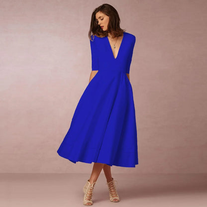 Bettina | Women's Elegant Flowing Midi Dress