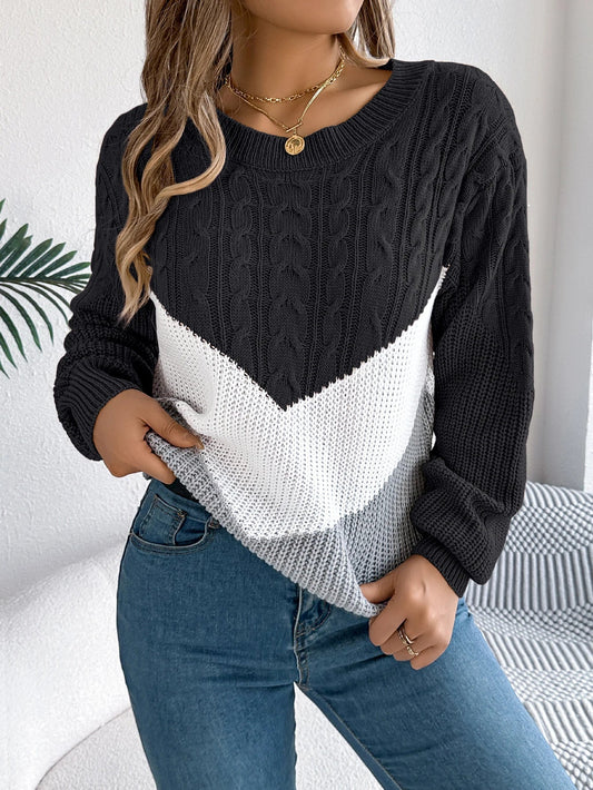 Aspenia | Breathable Knit Winter Chevron Stitch