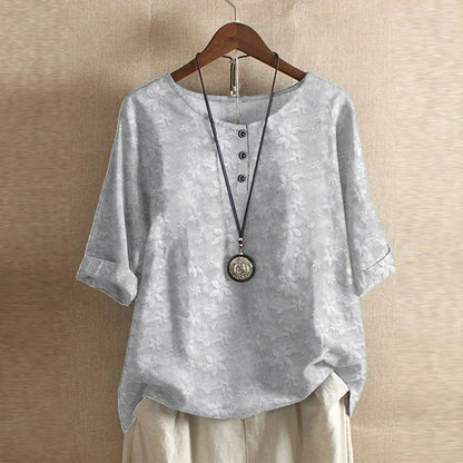 Silvana | Breathable Relaxed Floral Women's Blouse