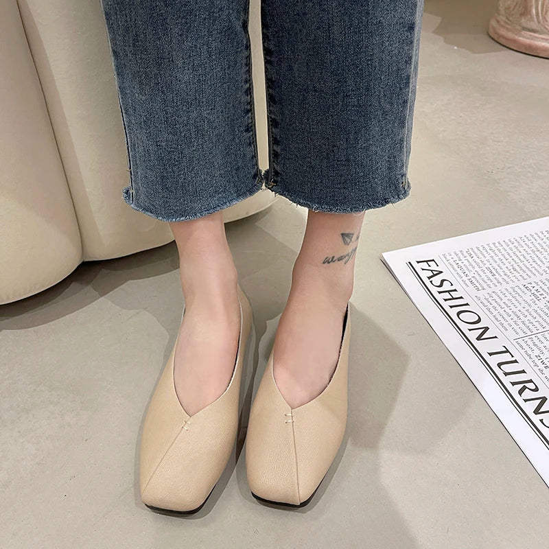 Soft Leather Shoes Spring Classic Lightweight Flat Shoes Female Harajuku Students All-match Loafers Milanni Fashion