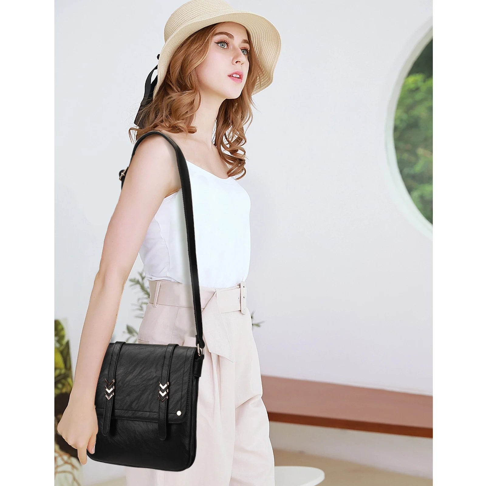 Soft Faux Leather Crossbody Bag for Women Stylish and Functional Wallet Purse for Everyday Use Milanni Fashion