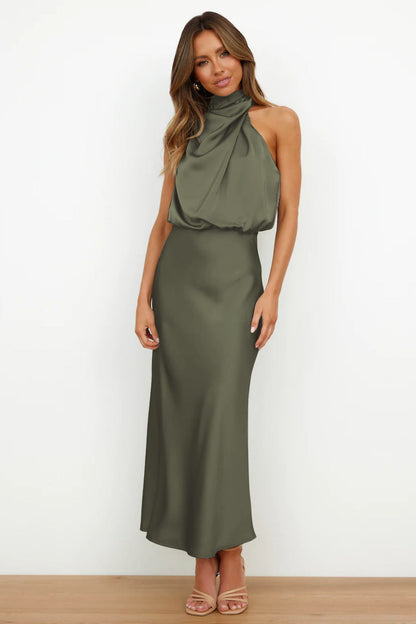 Doris | Women's Chic Halter Neck Evening Dress