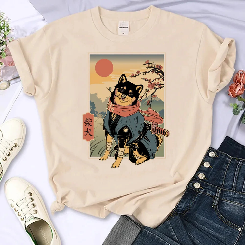 Anime T-Shirt for Women Stylish Designer Clothing with Unique Graphic Prints for Fashion Lovers Milanni Fashion Beige XXL