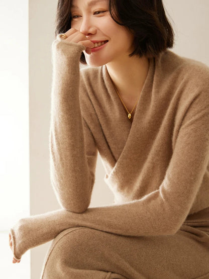 Laura | Women's Wrap Cozy Soft Sweater