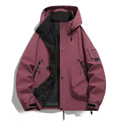 Carl | Men's Utility Jacket with Hood and Front Zipper