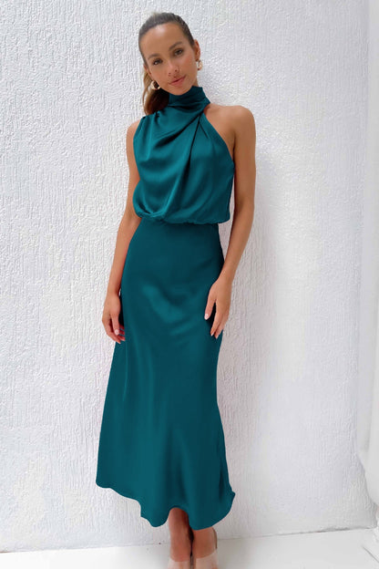 Doris | Women's Chic Halter Neck Evening Dress