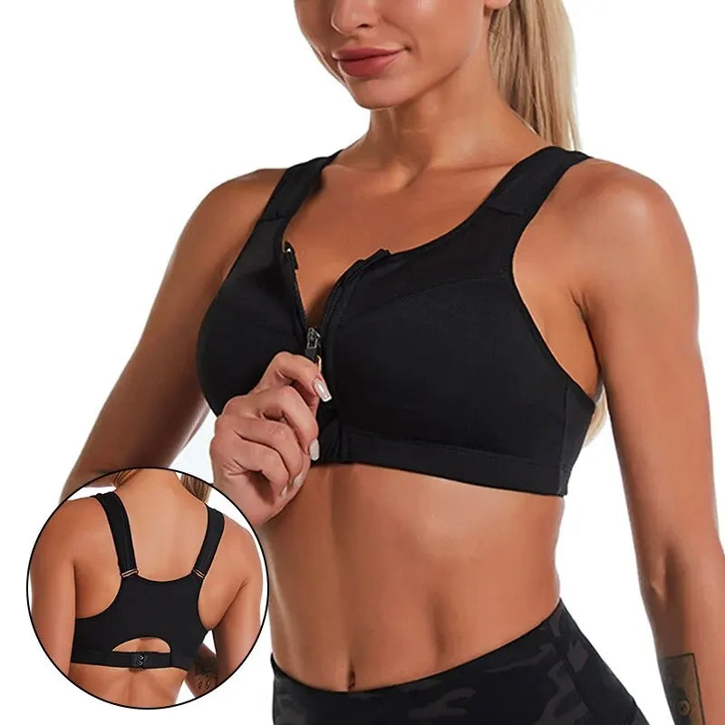 Shock Absorbing Yoga Fitness Bra Breathable Quick Drying Sports Bra for Training Running Workouts Milanni Fashion