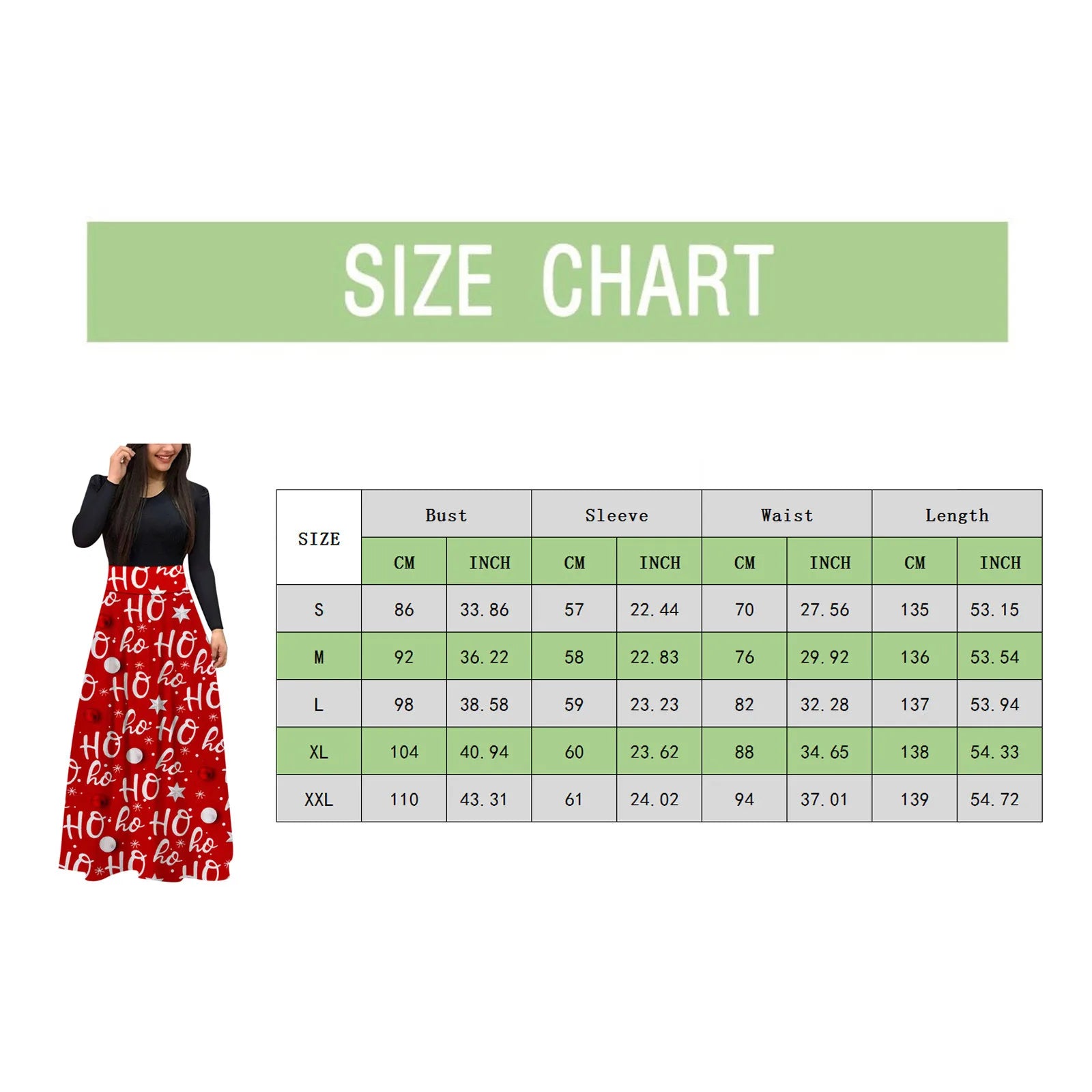 Elegant Dress For Women Christmas Printed Fall Holiday Xmas Long Sleeve Tree Dress Women Party Slim Fit Casual Dress Maxi Dress Milanni Fashion   