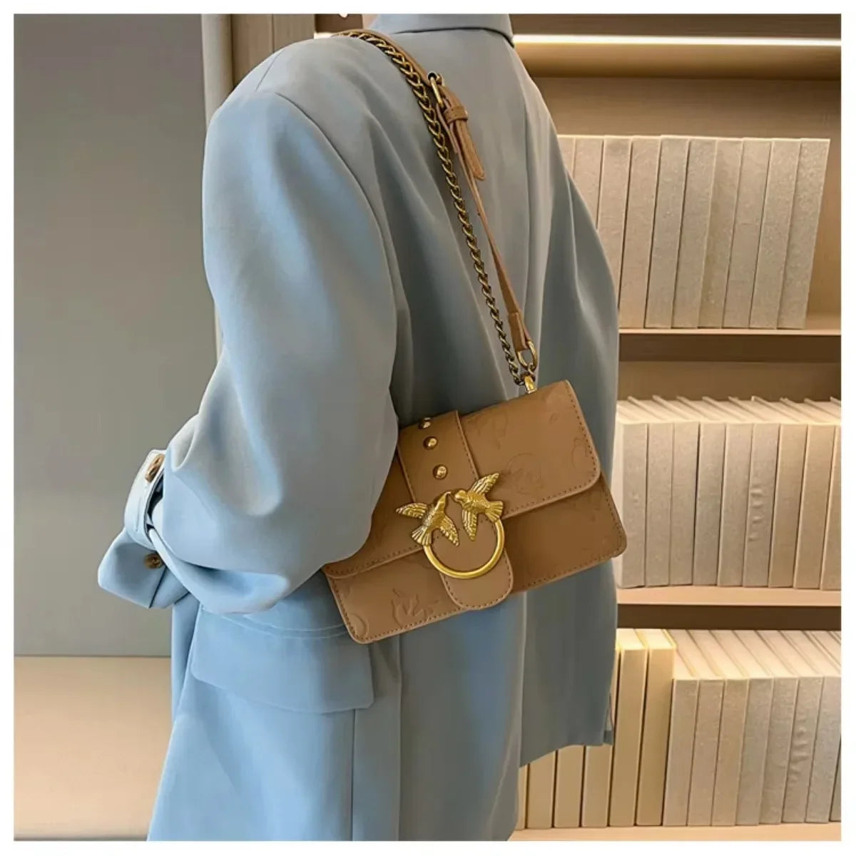 PU Leather Woman Crossbody Bag Fashion Luxury Chain Vintage High Quality Shoulder Bag  Milanni Fashion   