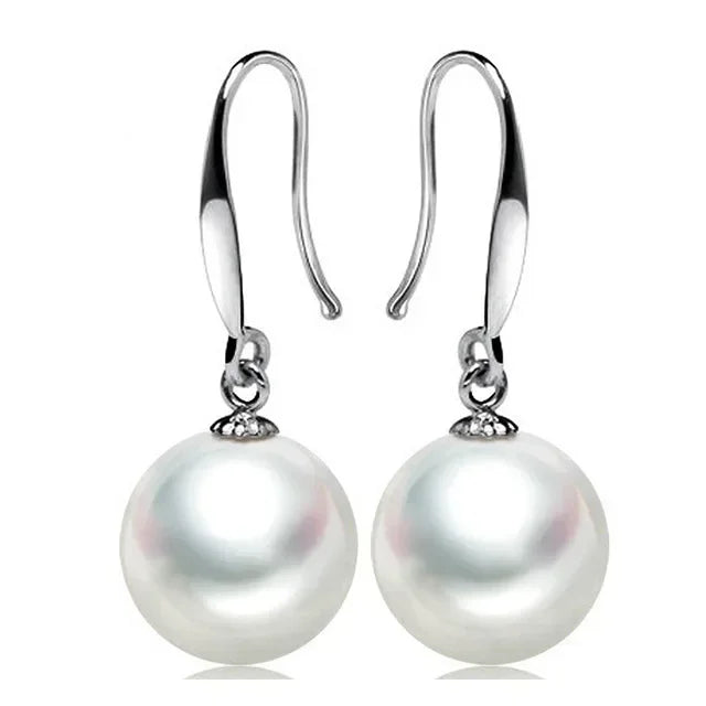 925 Sterling Silver Pearl Drop Earrings Custom Jewelry for Women Wedding & Party Gift Milanni Fashion