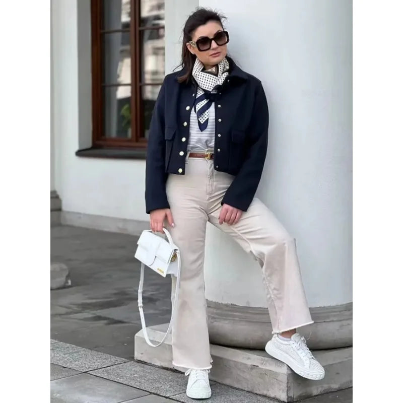 Lara | Women's Cropped Relaxed Stylish Jacket