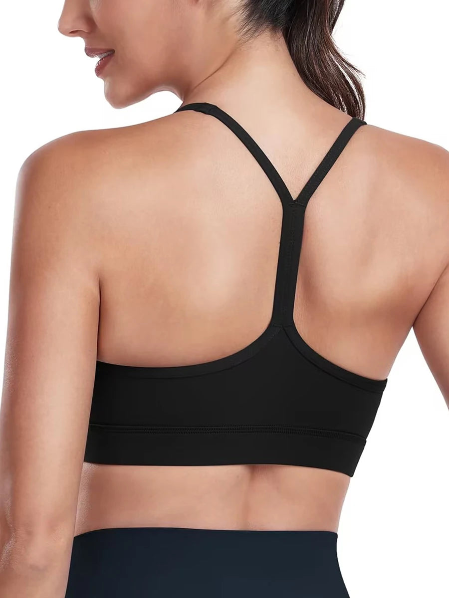 High Impact Sports Bra with Removable Pads and Cross Back Straps for Yoga Running Workout Fitness  Milanni Fashion   