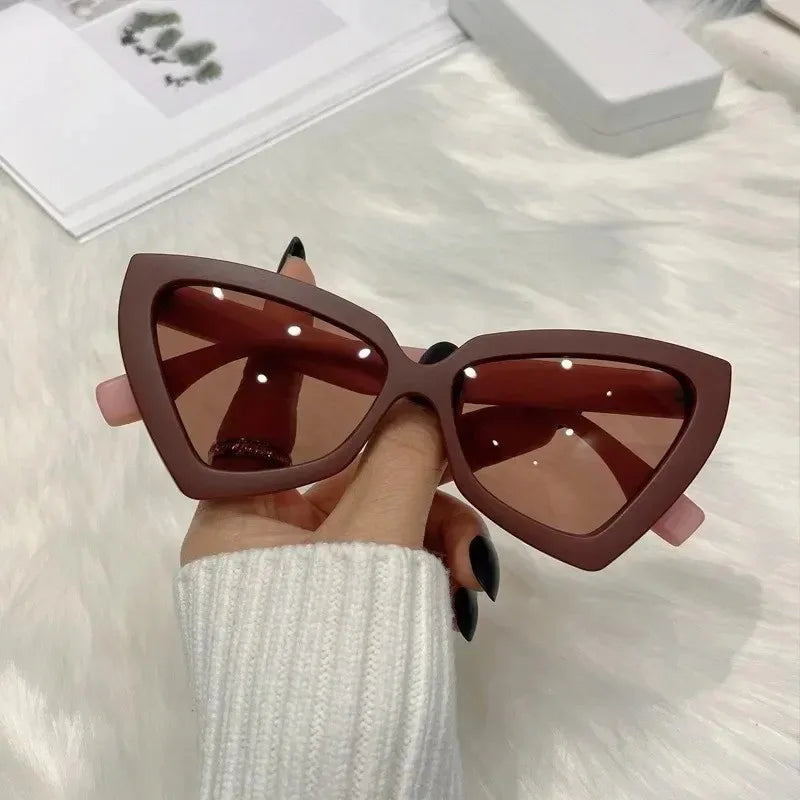 Triangular Fashion Cat-eye Sunglasses New Vintage Concave Sun Glasses  Milanni Fashion   