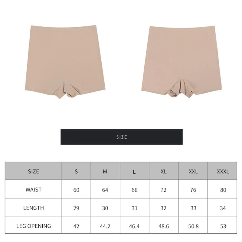 Sexy Safety Underpants Large Size Anti-slip Seamless Ice Silk Yoga Shorts Women's Activewear  Milanni Fashion   