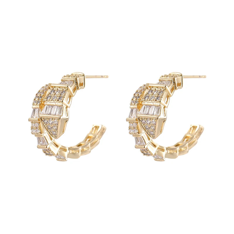 Classic Fashion Temperament Luxury Knot Earrings Elegant Banquet Jewelry for Women Milanni Fashion