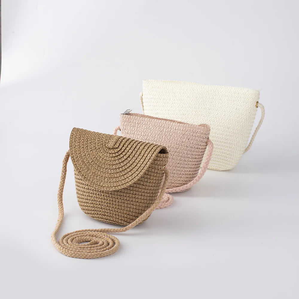 Stylish Straw Woven Beach Crossbody Bag for Women Casual Summer Handbag Perfect for Outdoors Milanni Fashion