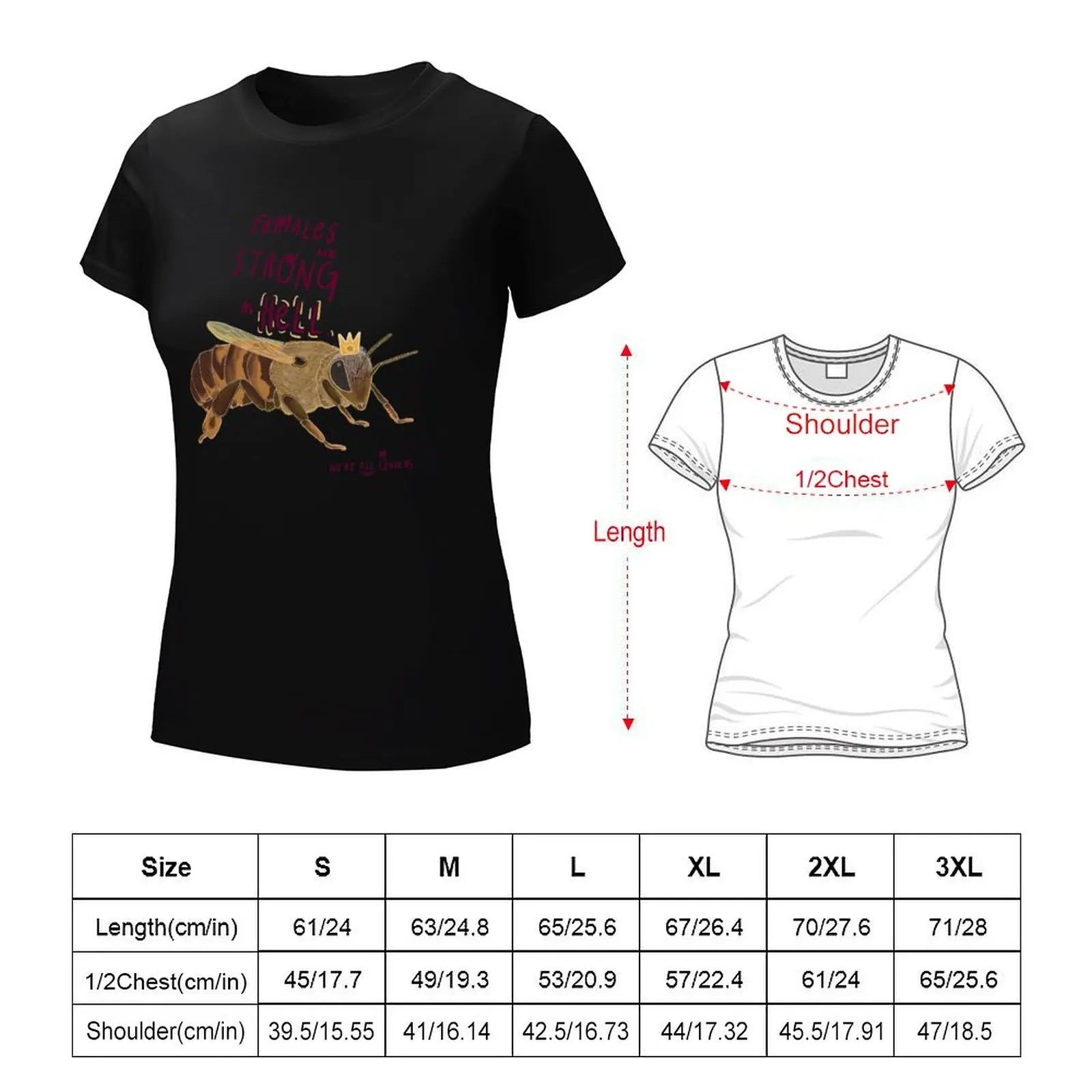 Females Are Strong as Hell T-Shirt Graphic Tee Kawaii Summer Top Animal Print Shirt for Women Milanni Fashion