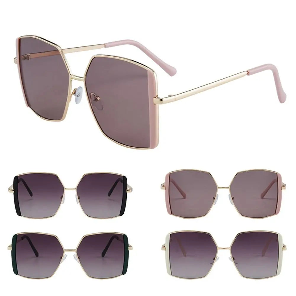 Big Square Shades Sunglasses for Women 2024 Fashion Rimless Sun Glasses  Milanni Fashion   