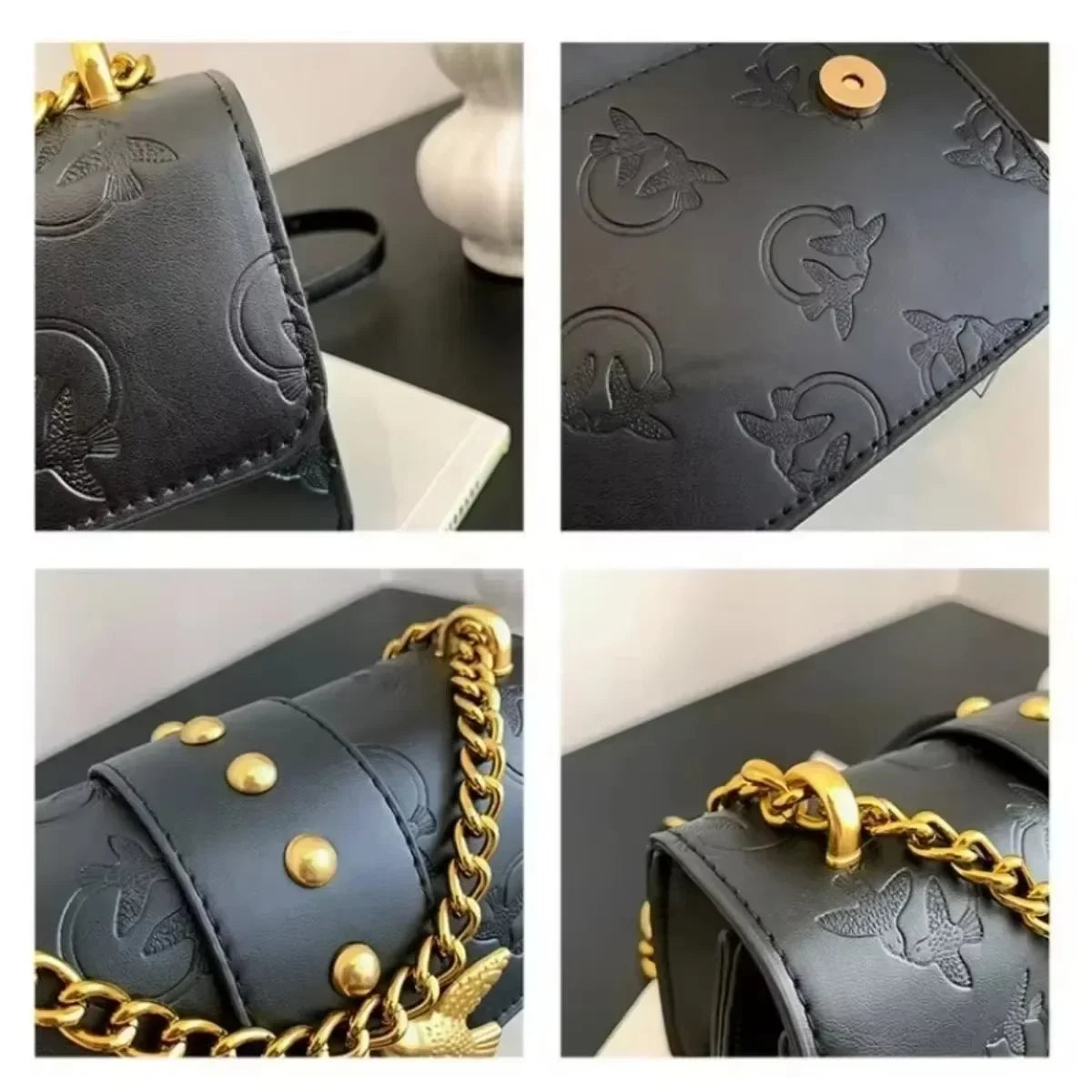 PU Leather Woman Crossbody Bag Fashion Luxury Chain Vintage High Quality Shoulder Bag  Milanni Fashion   