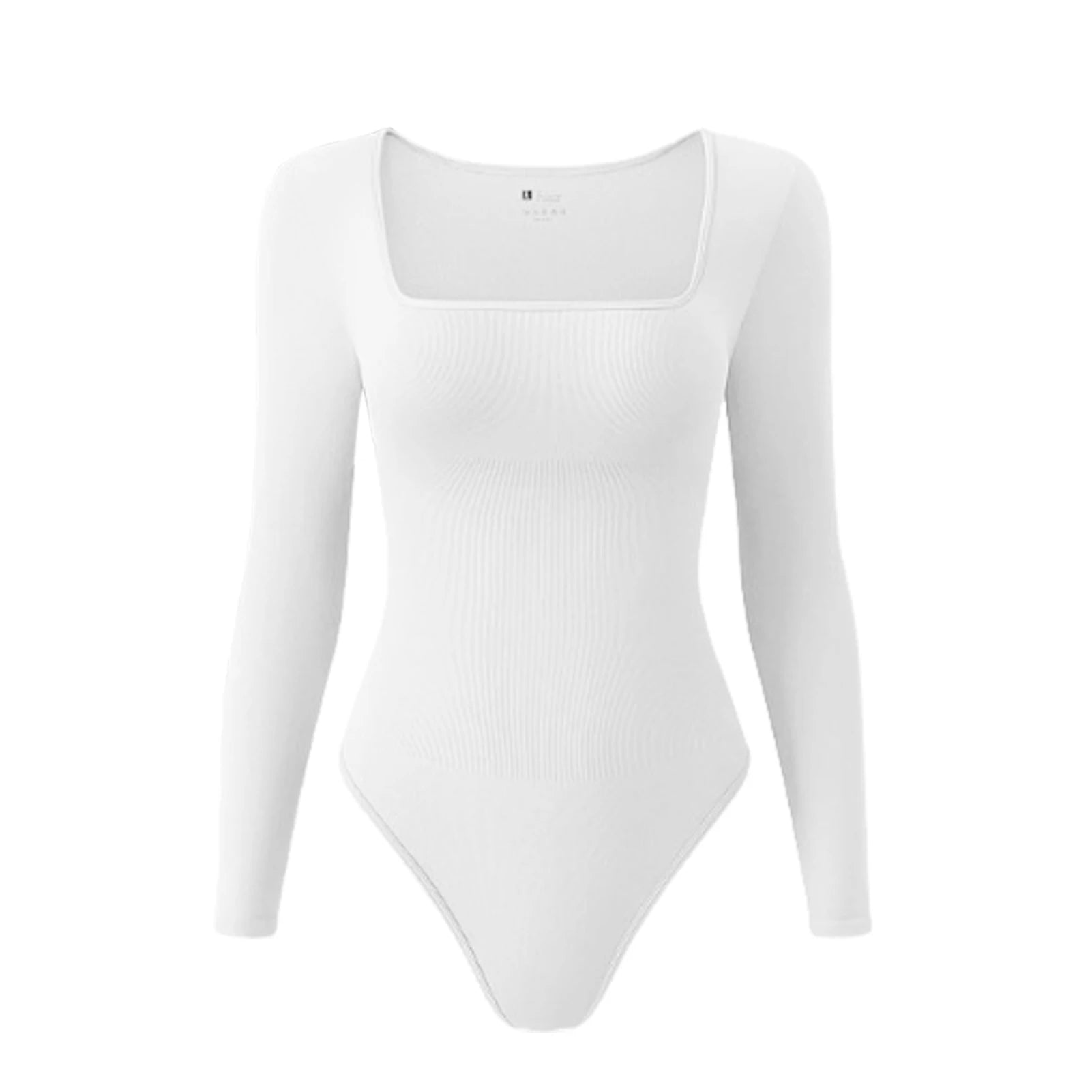 Long Sleeve One Piece Bodysuits Thong Ribbed Top Comfortable Underwear for Lounging Gym & Yoga Milanni Fashion