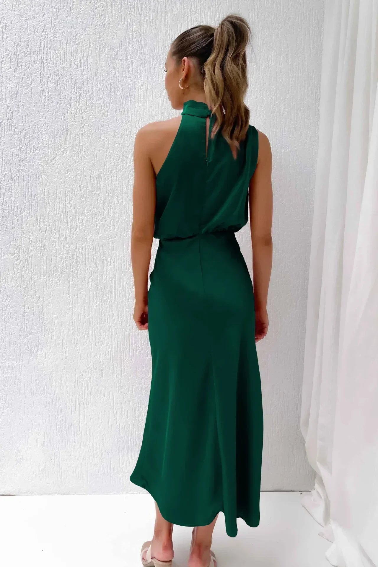 Doris | Women's Chic Halter Neck Evening Dress