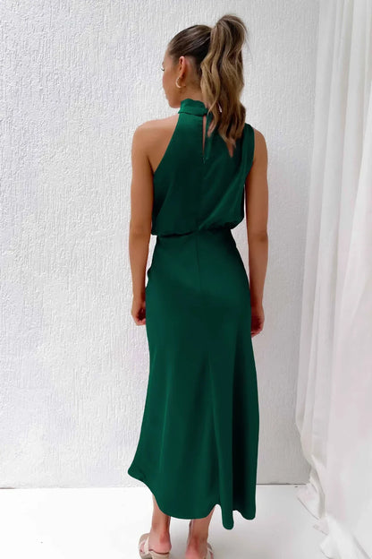 Doris | Women's Chic Halter Neck Evening Dress