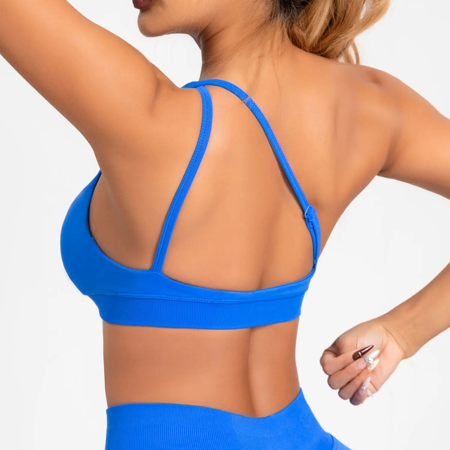 Asymmetric Sports Bra Gym Top Women High Support Halter Backless Fitness Activewear Seamless Underwear Milanni Fashion