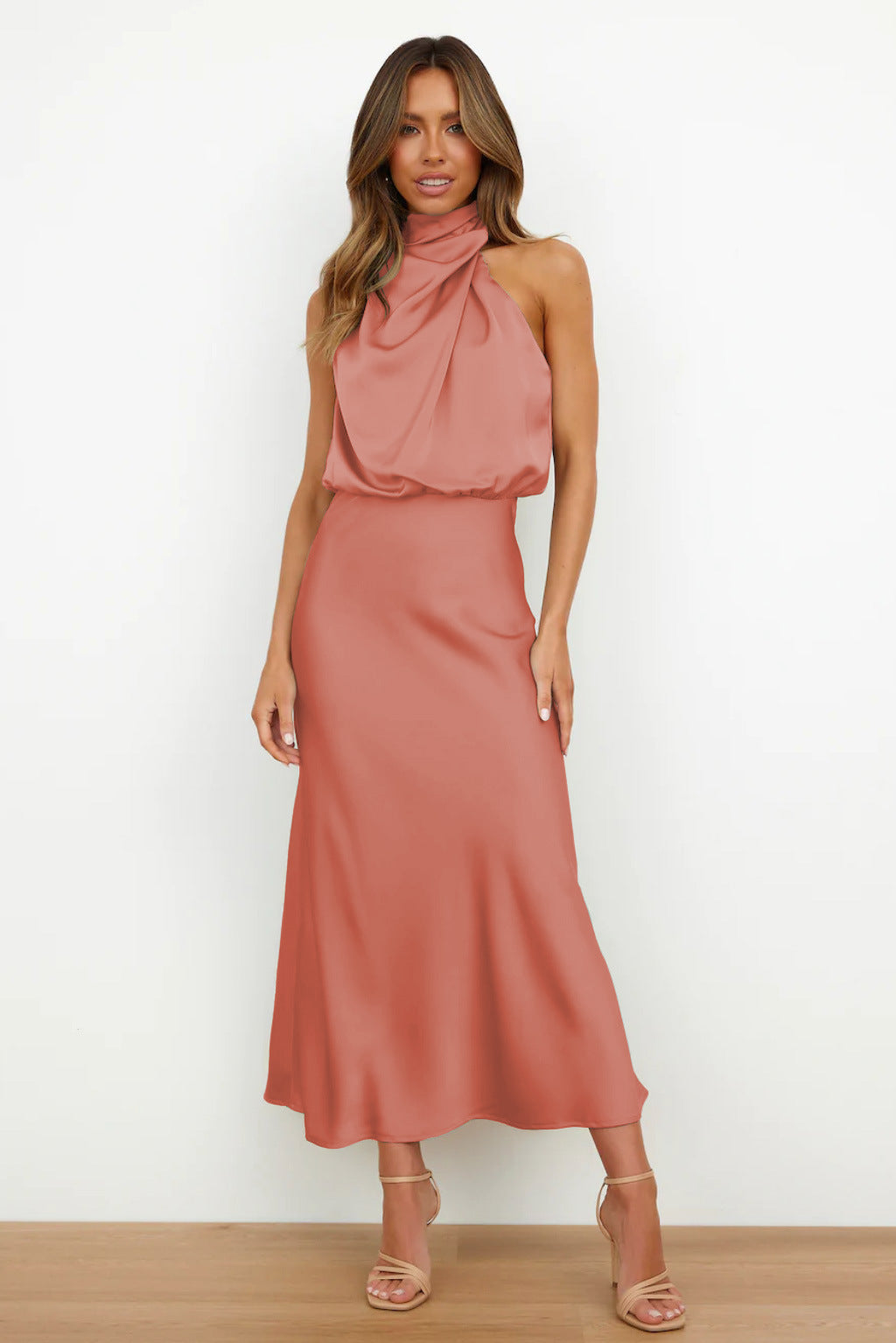 Doris | Women's Chic Halter Neck Evening Dress