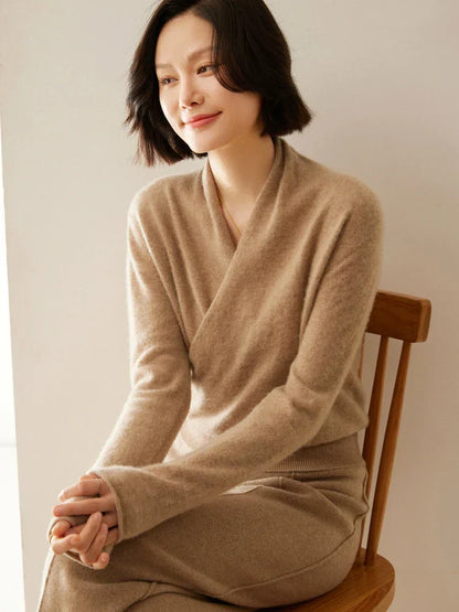 Laura | Women's Wrap Cozy Soft Sweater