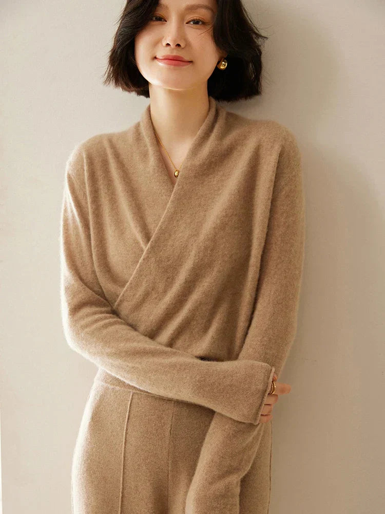 Laura | Women's Wrap Cozy Soft Sweater
