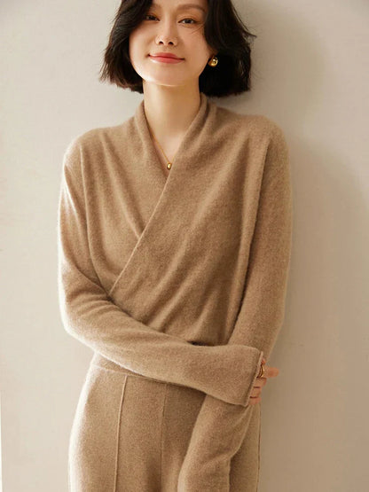 Laura | Women's Wrap Cozy Soft Sweater