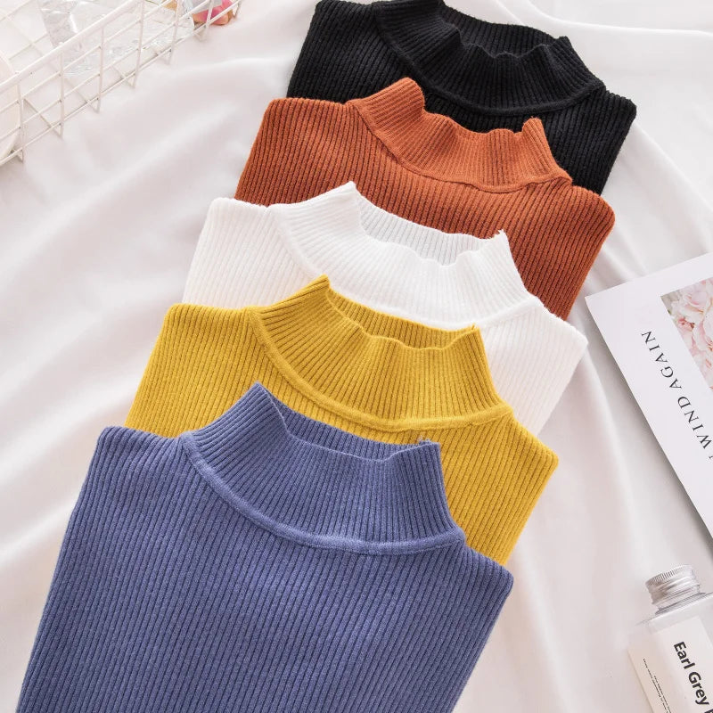 Turtleneck Sweater Soft Knitted Cashmere Jumper Casual Autumn Winter Top for Women Stylish Wear Milanni Fashion