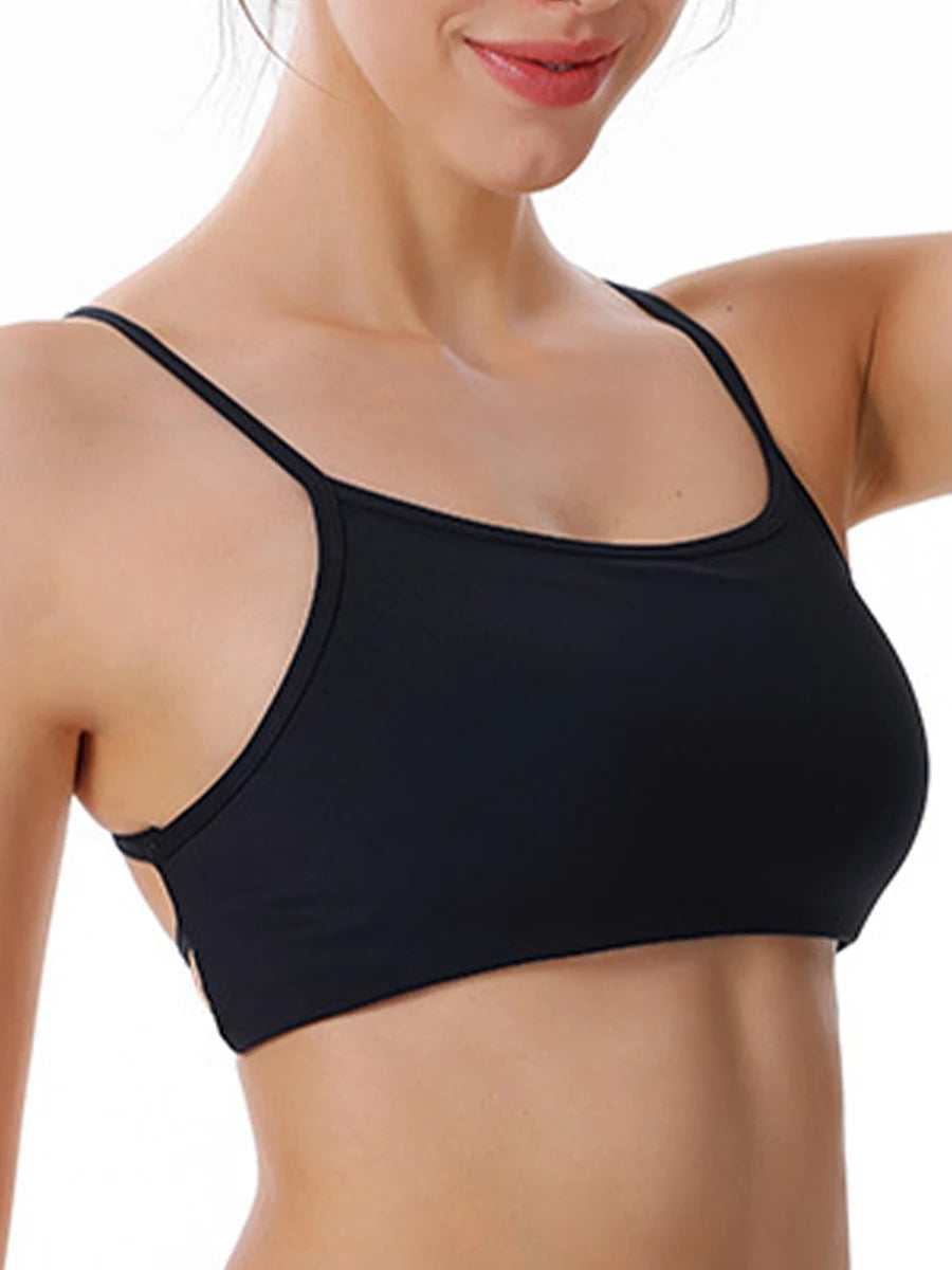 High Impact Sports Bra with Removable Pads and Cross Back Straps for Yoga Running Workout Fitness  Milanni Fashion   