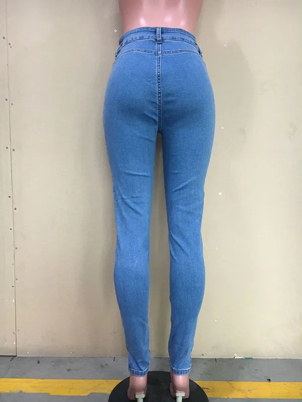 Denim Fashion Pencil Trouser Jeans for Ladies Trendy Fit Jeans Pants Stylish Casual Wear for Women Milanni Fashion