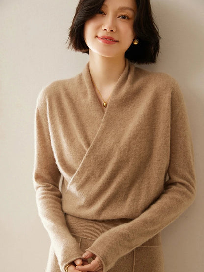 Laura | Women's Wrap Cozy Soft Sweater