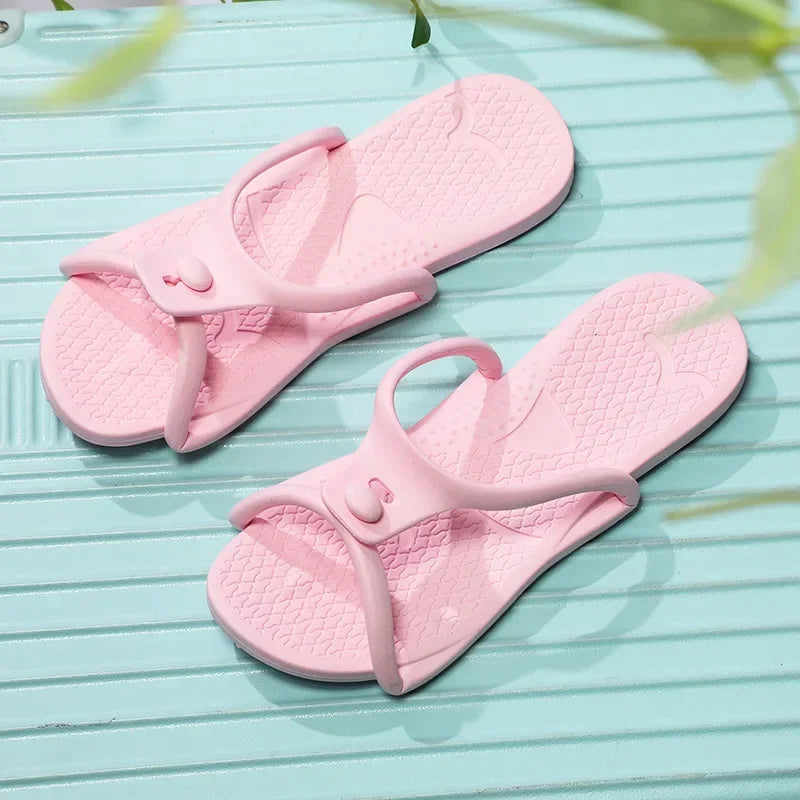 Eva Soft-Soled Slippers for Women Portable Flip-Flops for Travel Trips Home Foldable Design Milanni Fashion