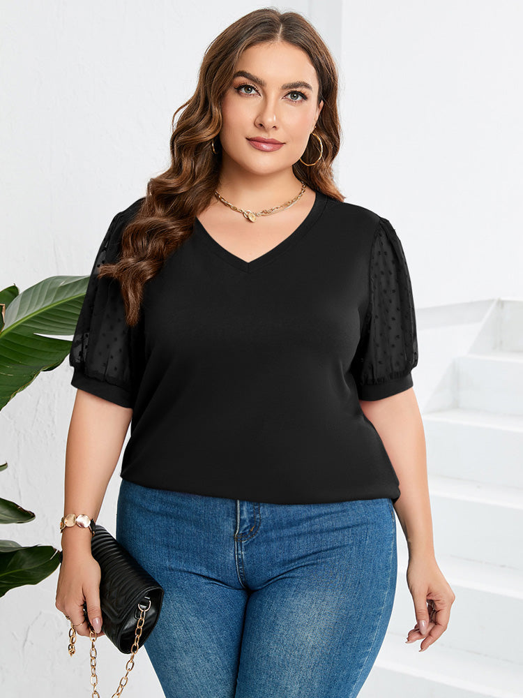 Hannah | Women's V-Neck Relaxed Summer Top